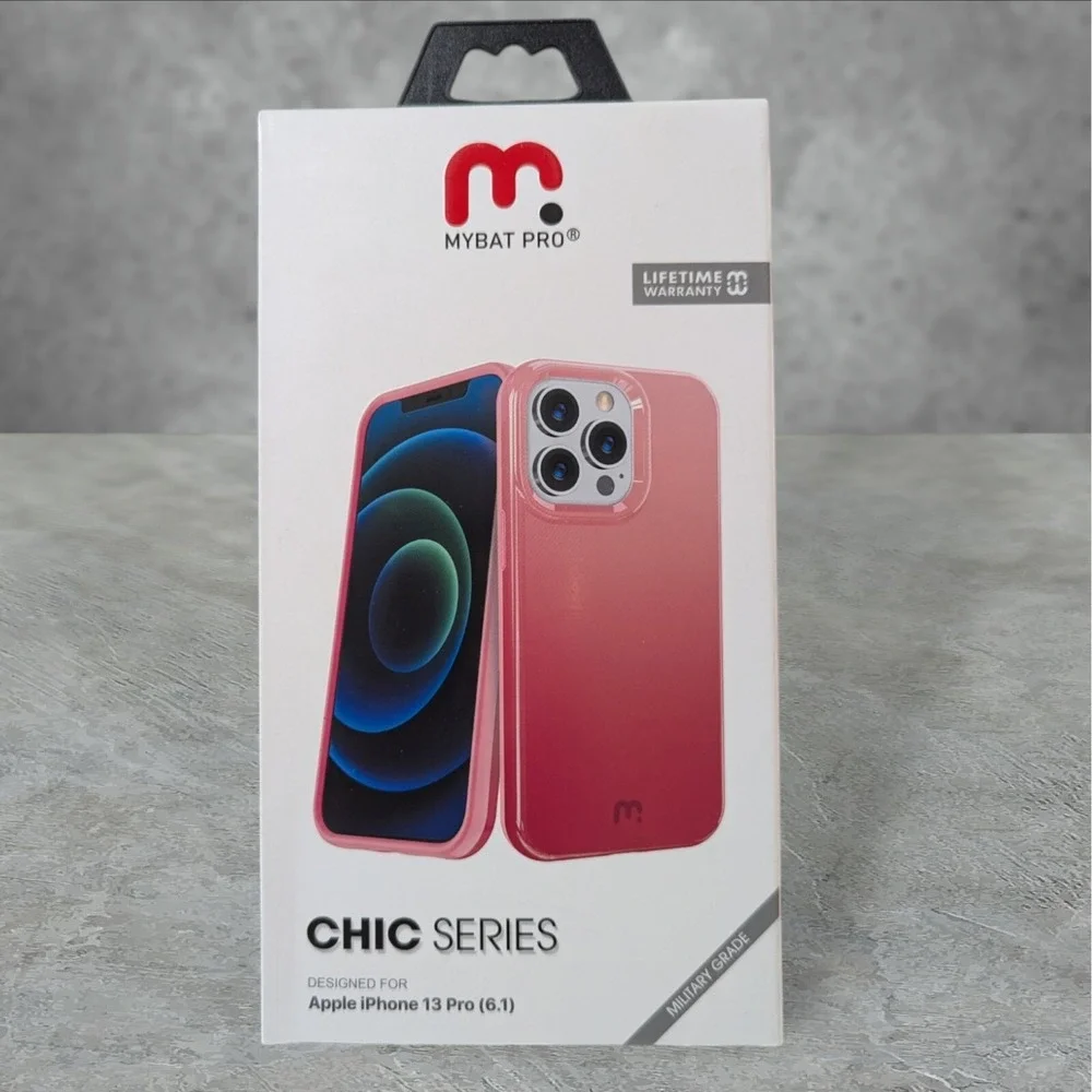Mybat Pro Chic Series Case For Apple iPhone 13 Pro (6.1) - Pink Ombre T4